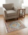 Caribbean Breeze Collection Area Rug -  Vieques Rectangle Light Blue  lifestyle 12
