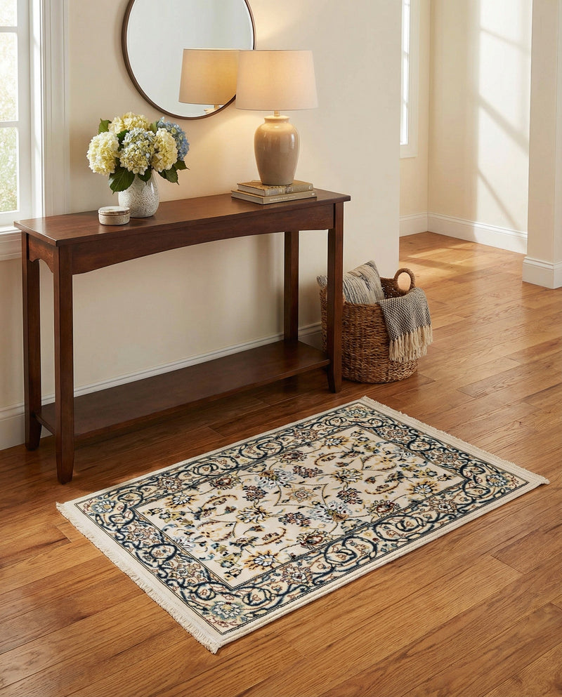 Persian Elegance Collection Area Rug -  Ardabil Rectangle Ivory  lifestyle 28