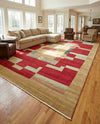 Zagros Oasis Collection Area Rug -  Izeh Rectangle Rust Red  lifestyle 8
