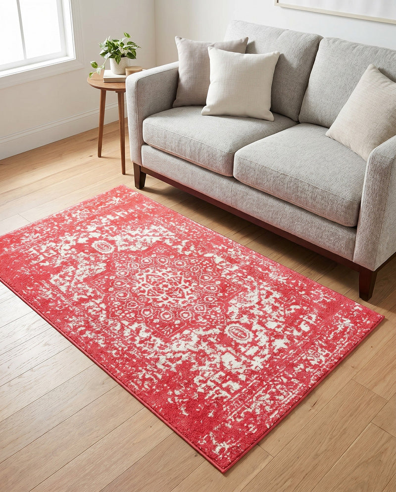 Georgetown Rugs Collection Area Rug - Dupont (Pink) Rectangle Pink  lifestyle 12
