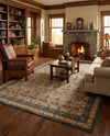 Chelsea Elegance Collection Area Rug -  Brompton (Navy Blue) Rectangle Navy Blue  lifestyle 45
