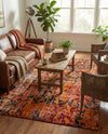 Geneva Terrace Collection Area Rug -  Morges Rectangle Rust Red  lifestyle 27