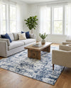 Luminara Sands Collection Area Rug - Elysium (Vintage Blue) Rectangle Vintage Blue  lifestyle 15
