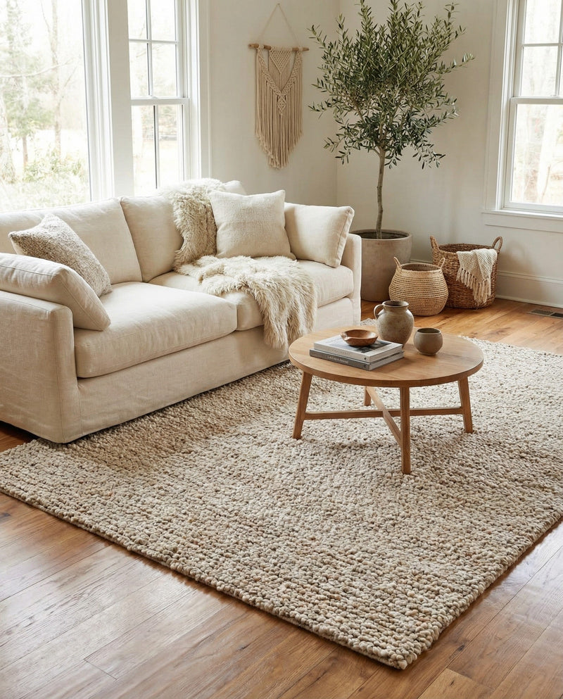 Wellington Luxe Shag Collection Area Rug - Kapiti Rectangle Taupe  lifestyle 17