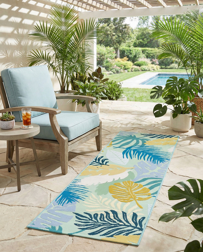 Seaside Blooms Collection Area Rug -  Sunkiss Runner Multi  lifestyle 59