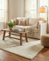 Plush Oasis Collection Area Rug - Serenity (Snow White) Rectangle Snow White  lifestyle 14