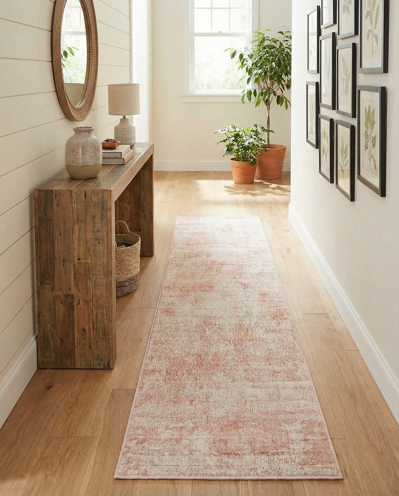 Luminara Sands Collection Area Rug - Elysium (Carnation Pink) Runner Carnation Pink  lifestyle 83