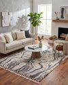 Cozy Cove Shag Collection Area Rug -  Seabreeze Rectangle Gray  lifestyle 27