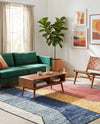 Marrakech Mosaic Collection Area Rug -  Agadir Square Multi  lifestyle 60
