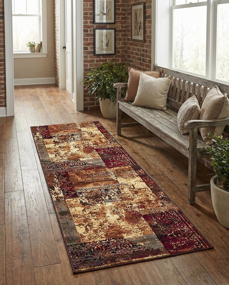 Bistro Lounge Collection Area Rug -  Latte Runner Beige  lifestyle 43