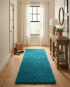 Plush Oasis Collection Area Rug - Serenity (Turquoise) Runner Turquoise  lifestyle 51
