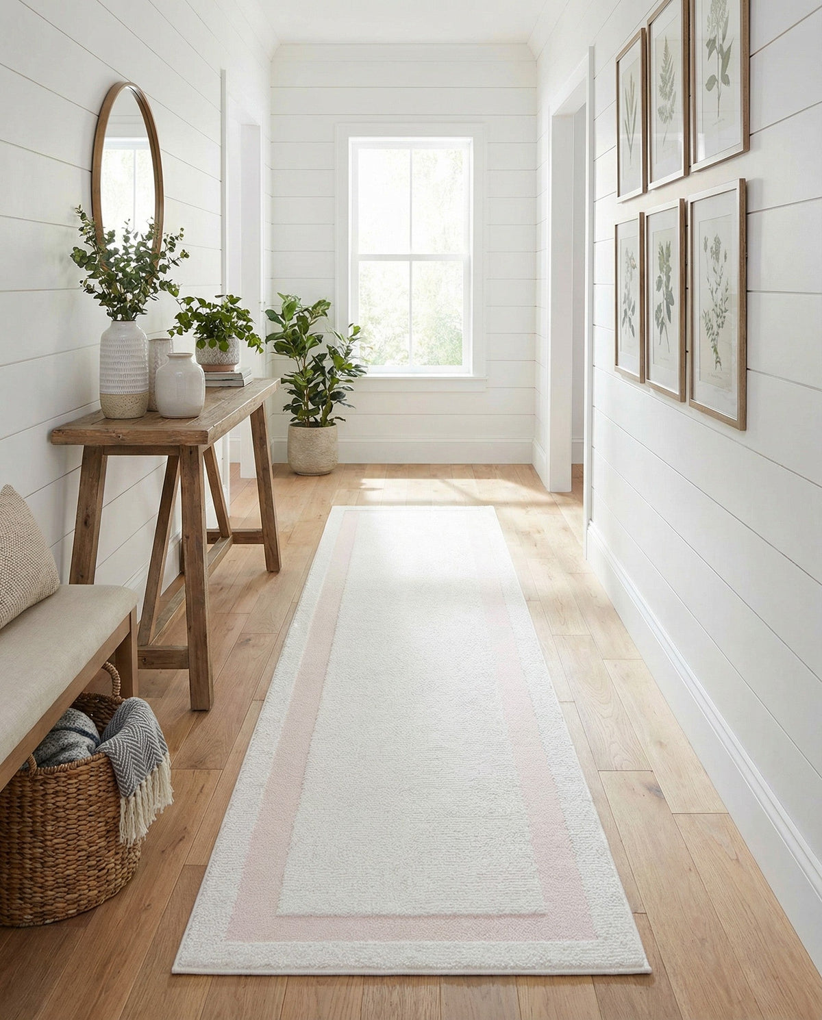 Haven Tapestry Collection Area Rug -  EmberHollow Runner Ivory White  lifestyle 14
