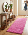 Plush Oasis Collection Area Rug - Serenity (Taffy Pink) Runner Taffy Pink  lifestyle 56
