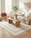 Sahara Chic Collection Area Rug -  Casablanca Rectangle Ivory  lifestyle 24