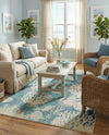 Sorrento Shores Collection Area Rug -  Vico Rectangle Light Blue  lifestyle 23