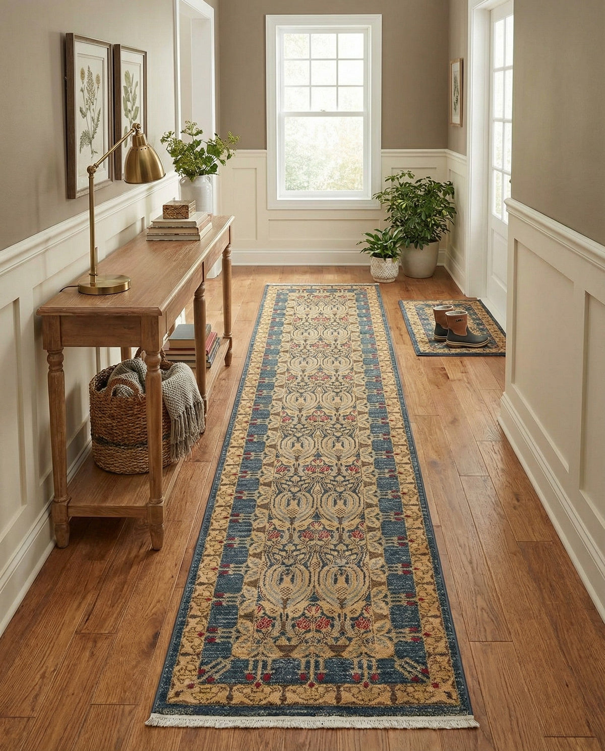Chelsea Elegance Collection Area Rug -  Brompton (Navy Blue) Runner Navy Blue  lifestyle 96
