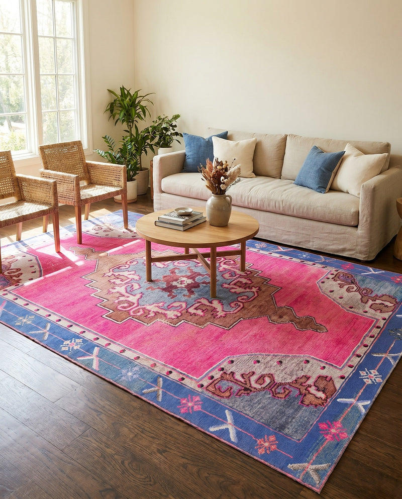 Heritage Elegance Collection Area Rug -  Winterthur (Fuchsia) Rectangle Fuchsia  lifestyle 12