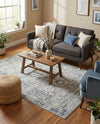 Savannah Elegance Collection Area Rug - Magnolia Rectangle Gray  lifestyle 15