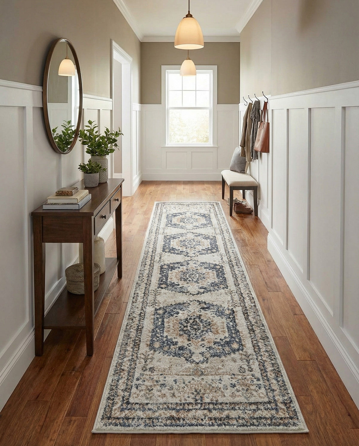 Cambridge Classics Collection Area Rug -  Pembroke (Cream) Runner Cream  lifestyle 87