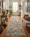 Chromatic Oasis Collection Area Rug -  Flora Runner Multi  lifestyle 57