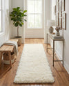 Eternal Plush Oasis Collection Area Rug -  Tranquility (Pearl) Runner Pearl  lifestyle 30