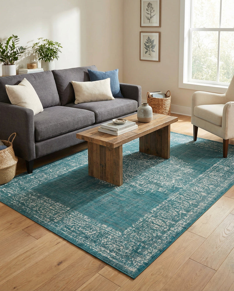 Copenhagen Comfort Collection Area Rug -  Helsingør Rectangle Blue  lifestyle 28