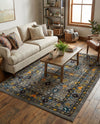 Chateau Elegance Collection Area Rug -  Luxembourg Rectangle Gray  lifestyle 8