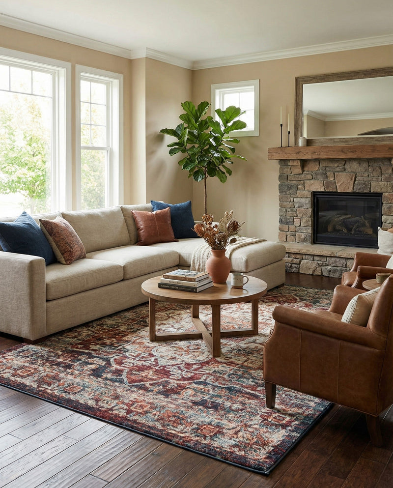 Savannah Soiree Collection Area Rug -  Everglade (Multi) Rectangle Multi  lifestyle 27