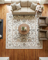 Adriana Terrace Collection Area Rug -  Positano (Ivory) Square Ivory  lifestyle 48