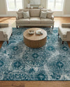 Riviera Elegance Collection Area Rug -  Monaco (Blue) Square Blue  lifestyle 72