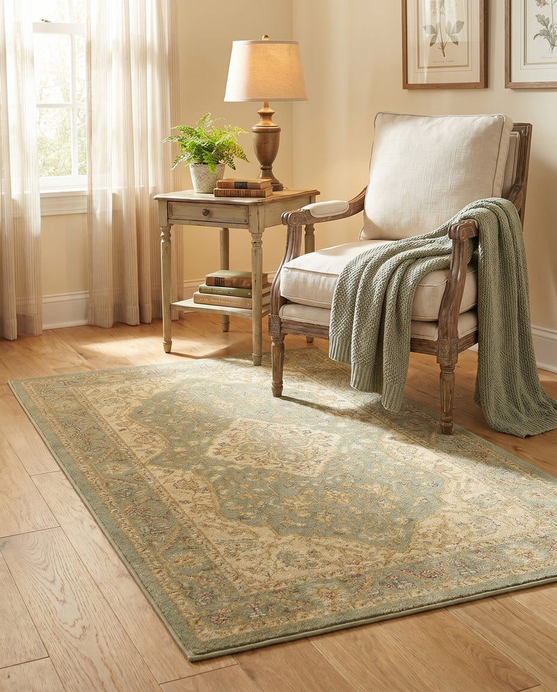 Chelsea Elegance Collection Area Rug -  Twickenham Rectangle Light Green  lifestyle 23