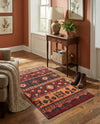 Geneva Terrace Collection Area Rug - Montreux Rectangle Rust Red  lifestyle 20