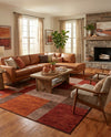 Autumn Meadow Collection Area Rug -  Sycamoreside (Multi) Rectangle Multi  lifestyle 17