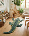 Whimsy Wonders Wool Collection Area Rug -  Bayou Rectangle Green  lifestyle 5