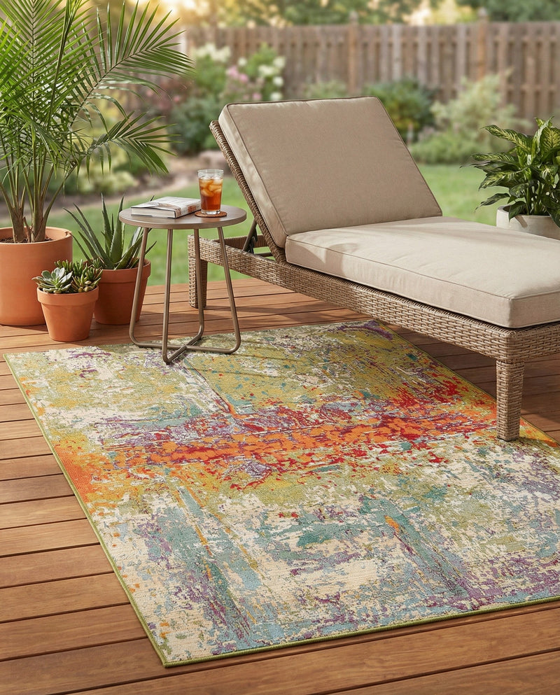 Urban Terrace Collection Area Rug -  Terrace Rectangle Multi  lifestyle 32