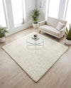 Cozy Comfort Shag Collection Area Rug - Haven (White) Square White  lifestyle 53