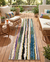 Urban Terrace Collection Area Rug -  Capri Runner Multi  lifestyle 73