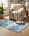 Dresden Elegance Collection Area Rug -  Zittau Rectangle Blue  lifestyle 35