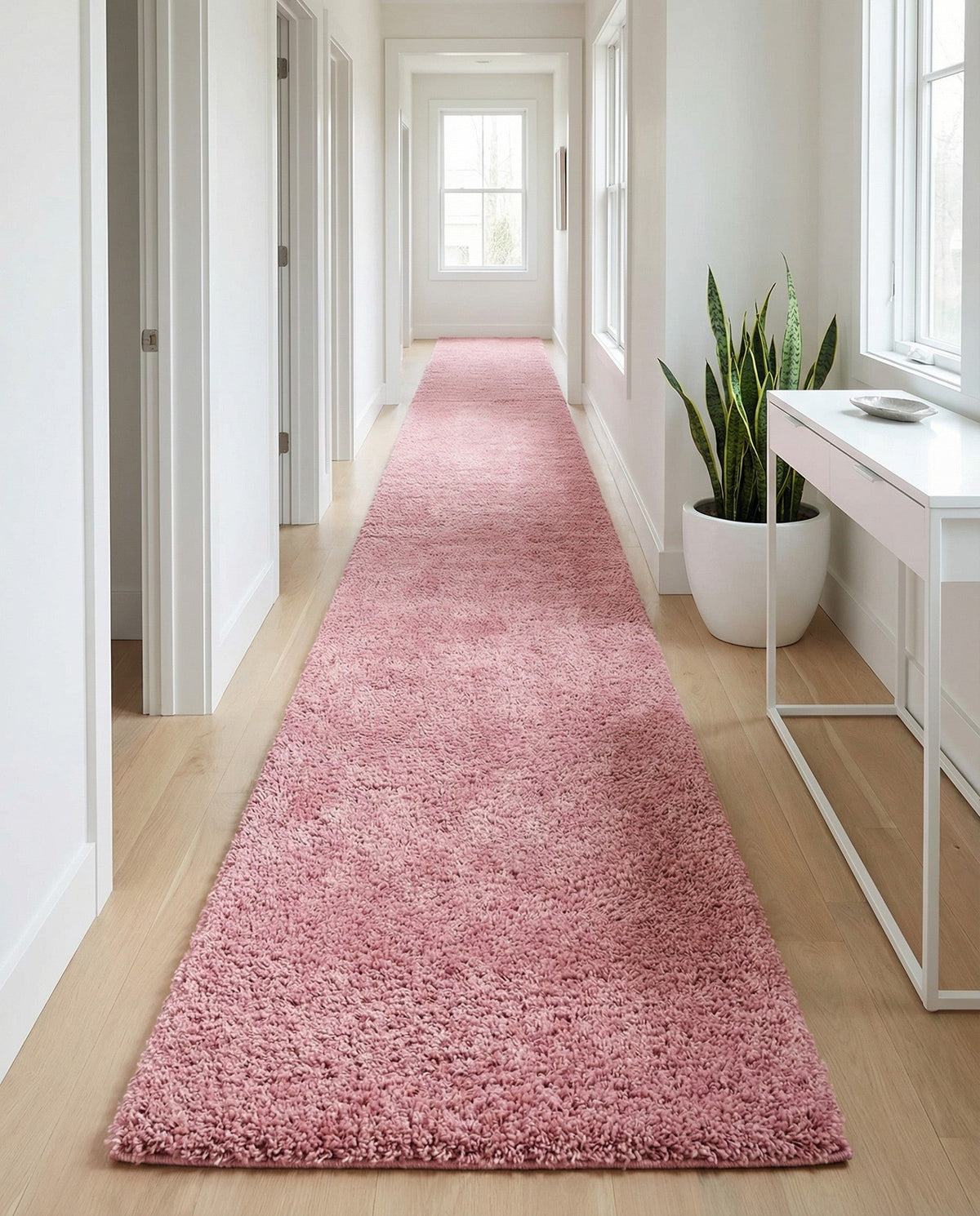 Alpine Plush Collection Area Rug -  Cortina (Dusty Rose) Runner Dusty Rose  lifestyle 27