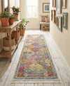 Caribbean Breeze Collection Area Rug -  Grenada Runner Multi  lifestyle 76