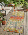 Urban Terrace Collection Area Rug -  Terrace Runner Multi  lifestyle 49