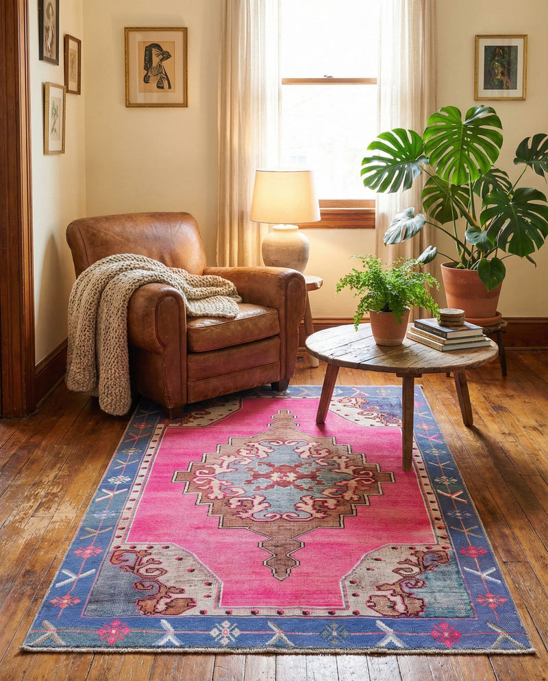 Heritage Elegance Collection Area Rug -  Winterthur (Fuchsia) Rectangle Fuchsia  lifestyle 14