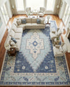 Savannah Series Collection Area Rug -  Augusta (Sky blue) Rectangle Sky blue  lifestyle 32