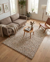 Wellington Luxe Shag Collection Area Rug - Kapiti Rectangle Taupe  lifestyle 42