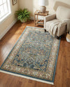Persian Elegance Collection Area Rug -  Kerman (Blue) Rectangle Blue  lifestyle 18