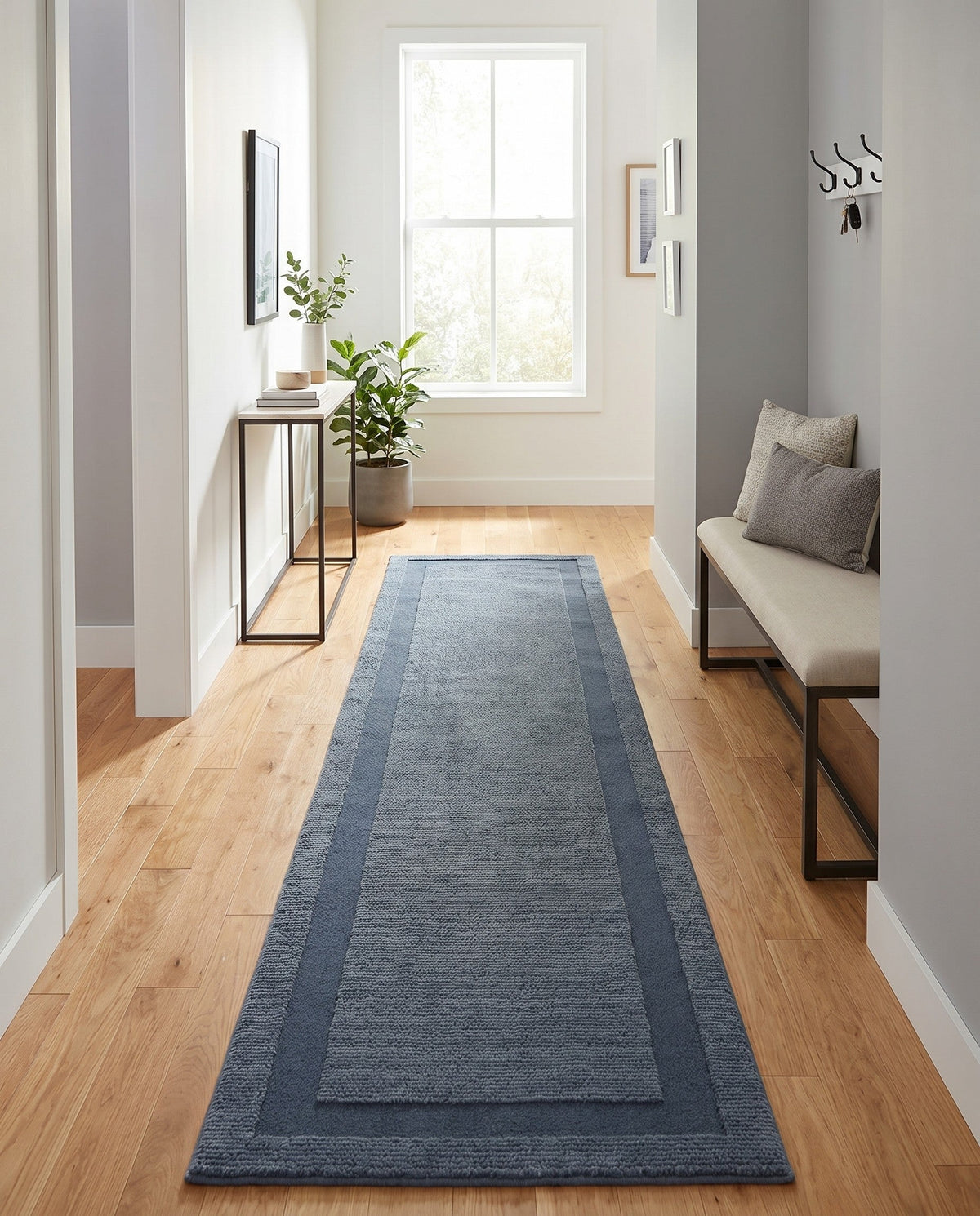 Haven Tapestry Collection Area Rug -  EmberHollow Runner Slate Blue  lifestyle 23