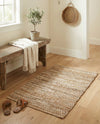 Urban Shimmer Jute Collection Area Rug - Metropolis Rectangle Natural  lifestyle 7