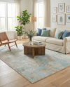 Lagoon Oasis Collection Area Rug -  Seagrass Rectangle Teal  lifestyle 26