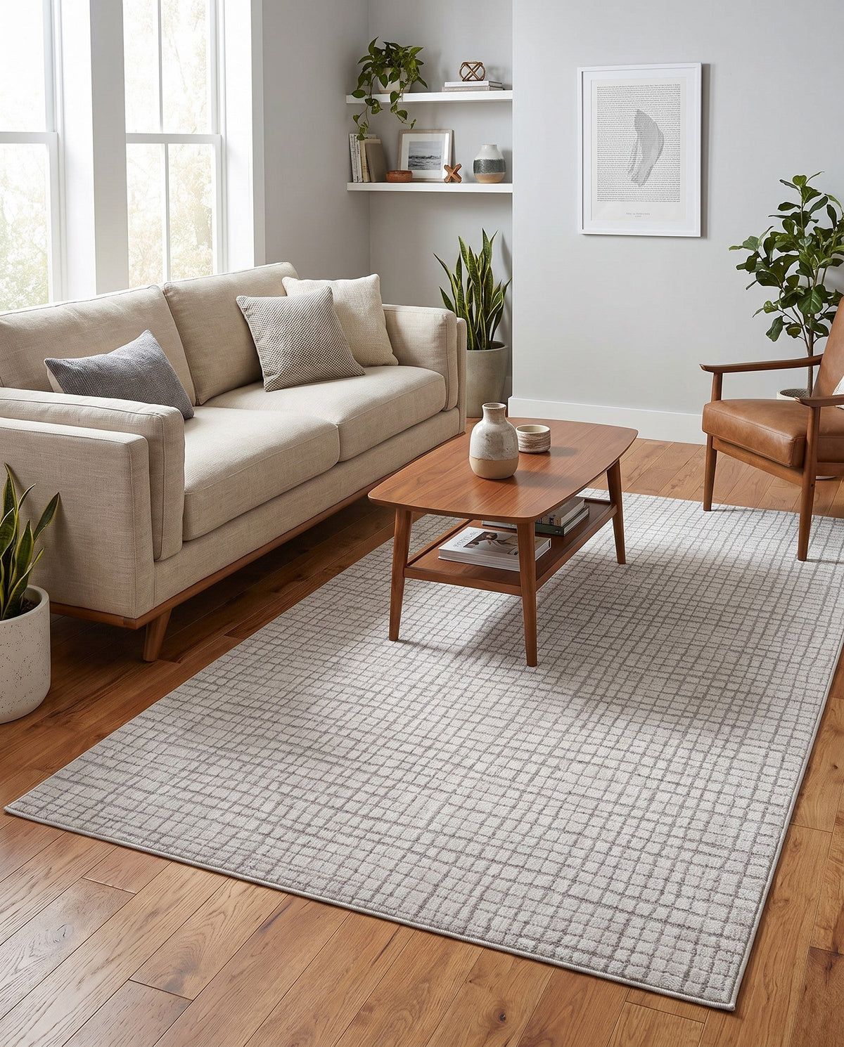 Haven Tapestry Collection Area Rug - WhisperingFalls Rectangle Twilight Stone Gray  lifestyle 18