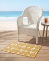 Seaside Haven Rugs Collection Area Rug - Sapphire (Yellow) Rectangle Yellow  lifestyle 13